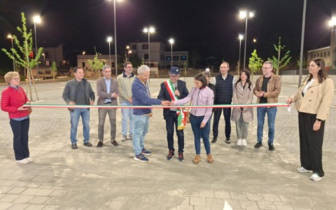 Inaugurazione del nuovo parcheggio in via Rita Levi Montalcini