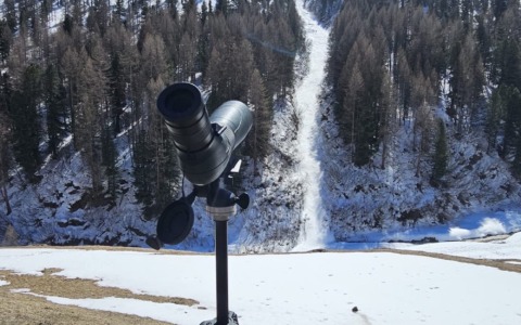 Intervento di bonifica dopo una valanga a Livigno
