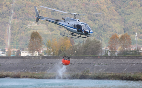 Stato di allerta per incendi boschivi in Valtellina