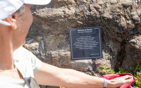 Apertura della Ferrata dedicata a Jacopo Compagnoni a Santa Caterina