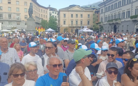Presentazione del Tour de Suisse a Sondrio: una festa di campioni