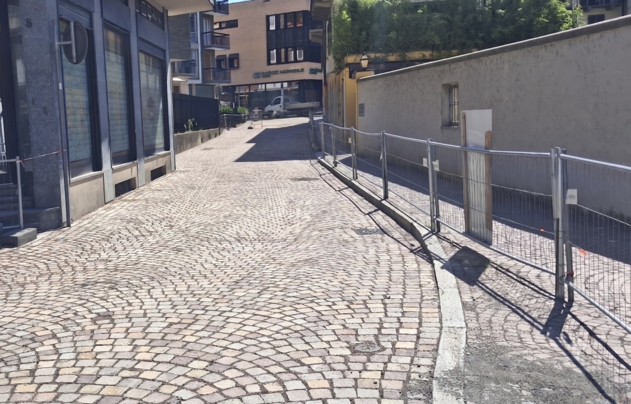 Riapertura di via Gavazzeni: opere pubbliche completate